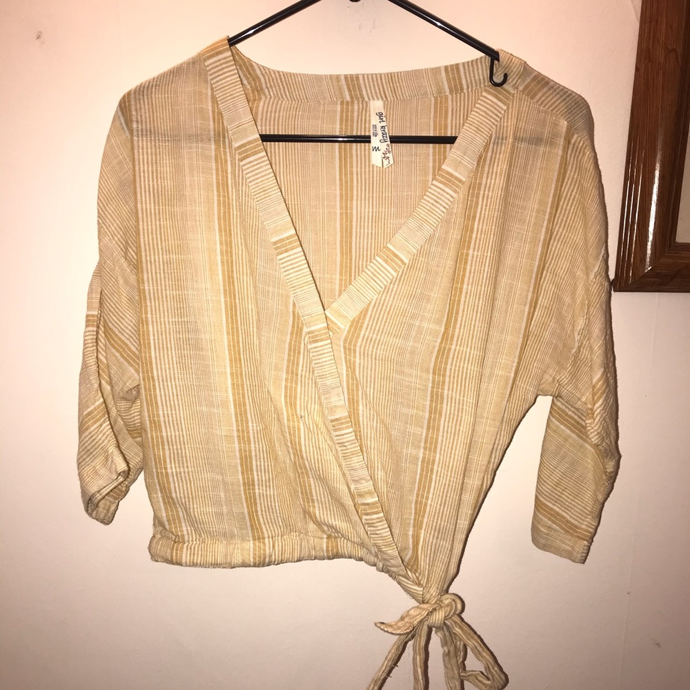 Yellow striped shirt